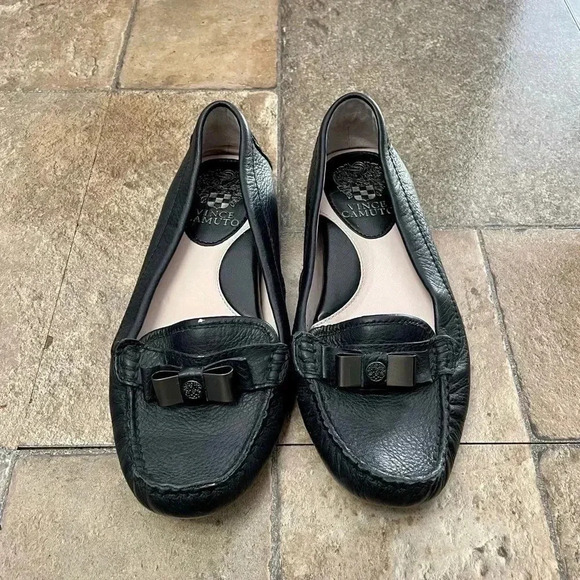 Vince Camuto Shoes - Vince  Camuto Leather Loafer Black Size 6.5